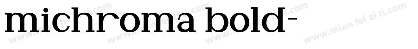 michroma bold字体转换